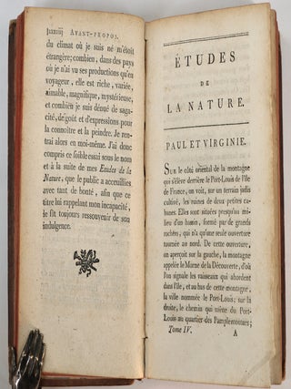 Etudes de la Nature [with map of Cook's Voyages].