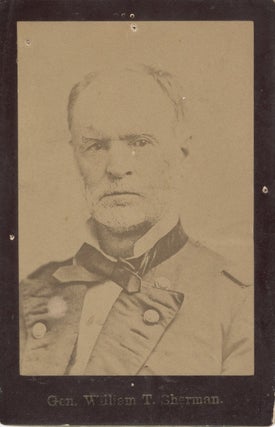 Item #8671 Cabinet card of General Sherman, Civil War general. William T. Sherman, Gen