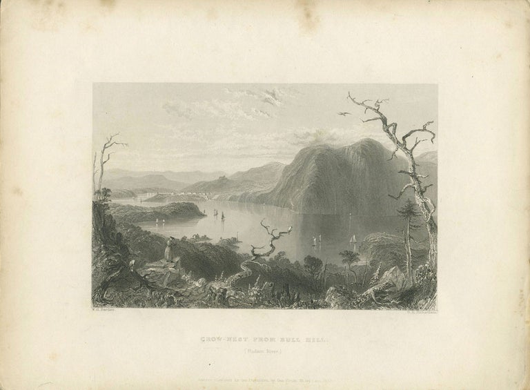 Item #8778 Crow Nest from Bull Hill. (Hudson River). W. H. Bartlett, sc G R. Richardson.