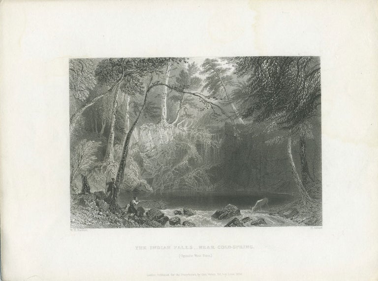 Item #8782 The Indian Falls Near Cold Spring. (Opposite West Point). W. H. Bartlett, sc H. Adlard.