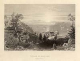 Item #8788 Village of Sing Sing (Hudson River). W. H. Bartlett, sc R. Wallis
