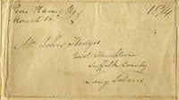Pine Plains, NY letter in 1830.