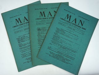 MAN. A Monthly Record of Anthropological Science. 1902-1965, 298 individual issues.